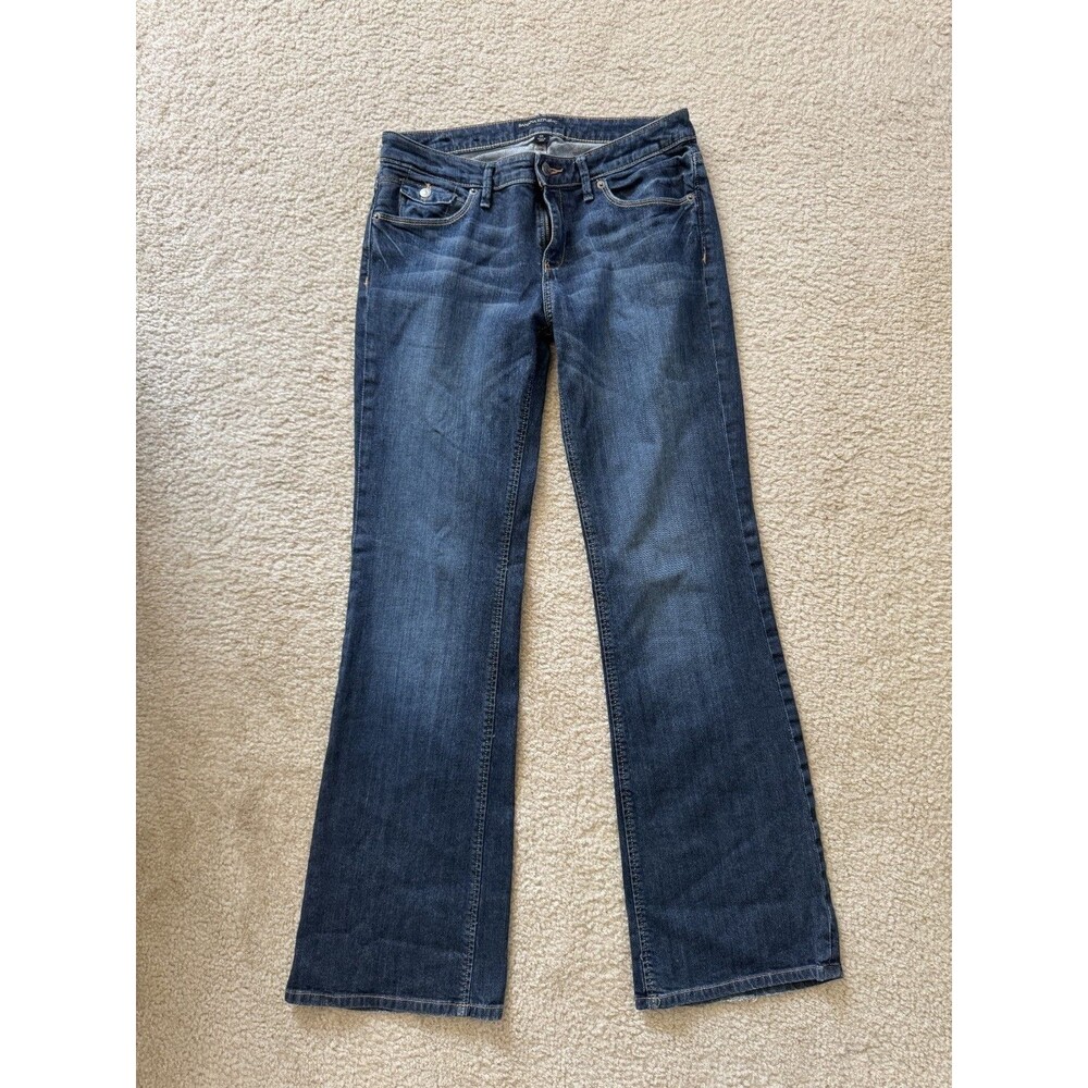 Banana Republic Jeans Womens 6 R Blue Denim Stretch Classic Boot Cut Blue Wash